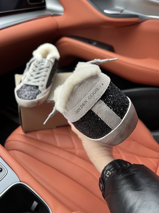 Кеды goolden goose голден гус хутряні мех кеди зимние с мехом теплые