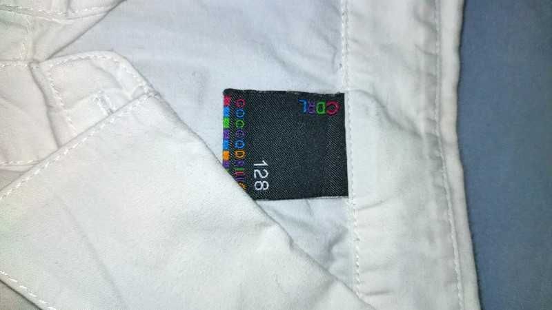 Biała koszula z krótkim rekawem Coccodrillo 122-128