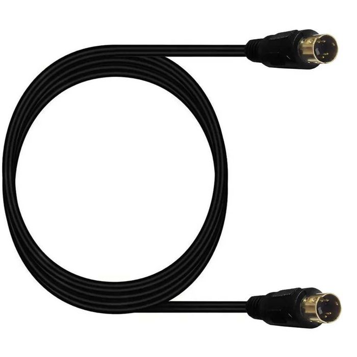 S-Video Cable, Mini DIN 4-Pin Male-to-Male, for DVD, DSS, VCRs, DVR/PVR, 2 m64550422438659122