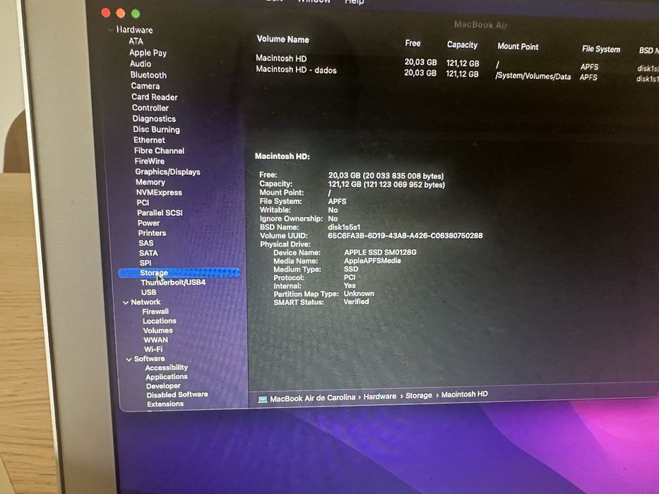 MacBook Air 13" (2017) - Comprado Novo em 2018 - Bateria Excelente (289 Ciclos)