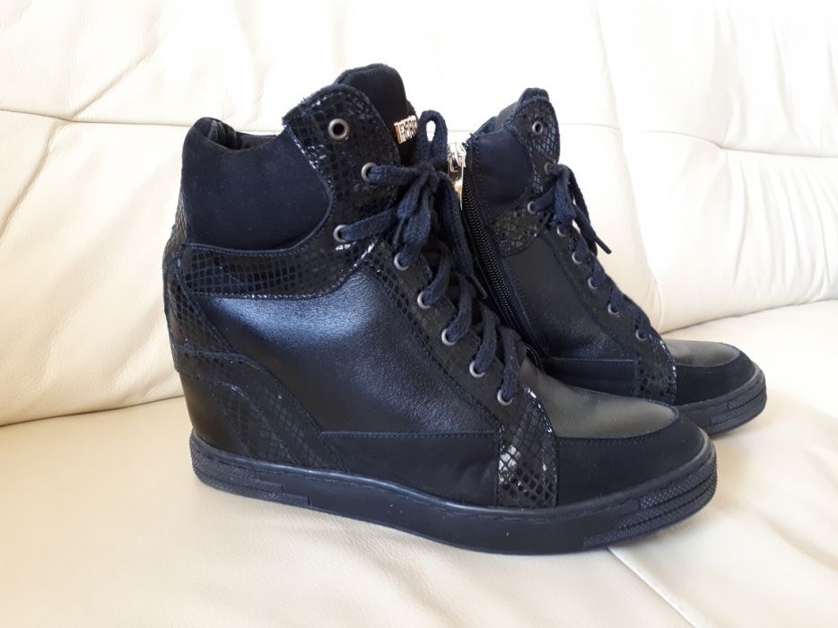 Sneakersy damskie skóra naturalna