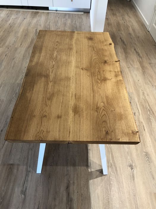 Mesa madeira carvalho francês 140x80cm nova