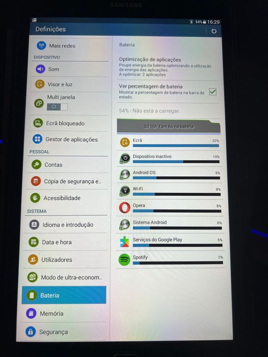 Samsung Tab E em muito bom estado