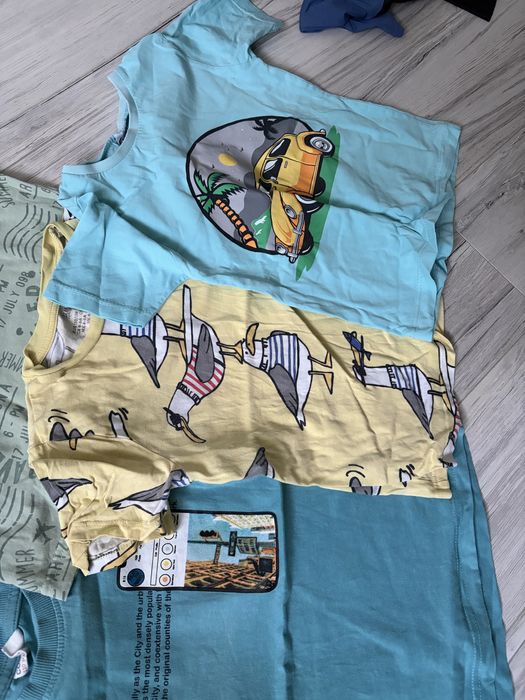 Zestaw 8+2 koszulki tshirty r 110 Cocodrillo bawełna