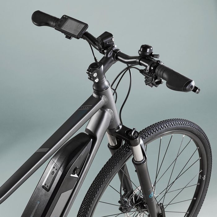 BICICLETA DE TREKKING ELÉTRICA RIVERSIDE 500 E CINZENTO