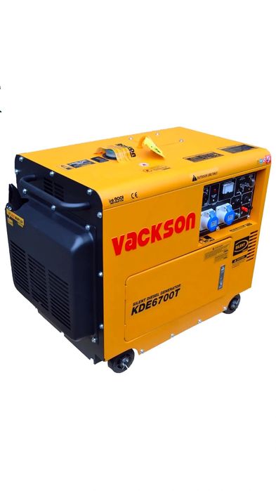 Дизельний генератор Vackson KDE6700T 5 КвТ
Номинальная мощность - 5 кВ
