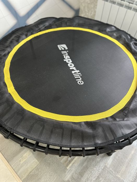 Батут для фітнесу inSPORTline Cordy з поручнем 114 см жовтий(Чехія)