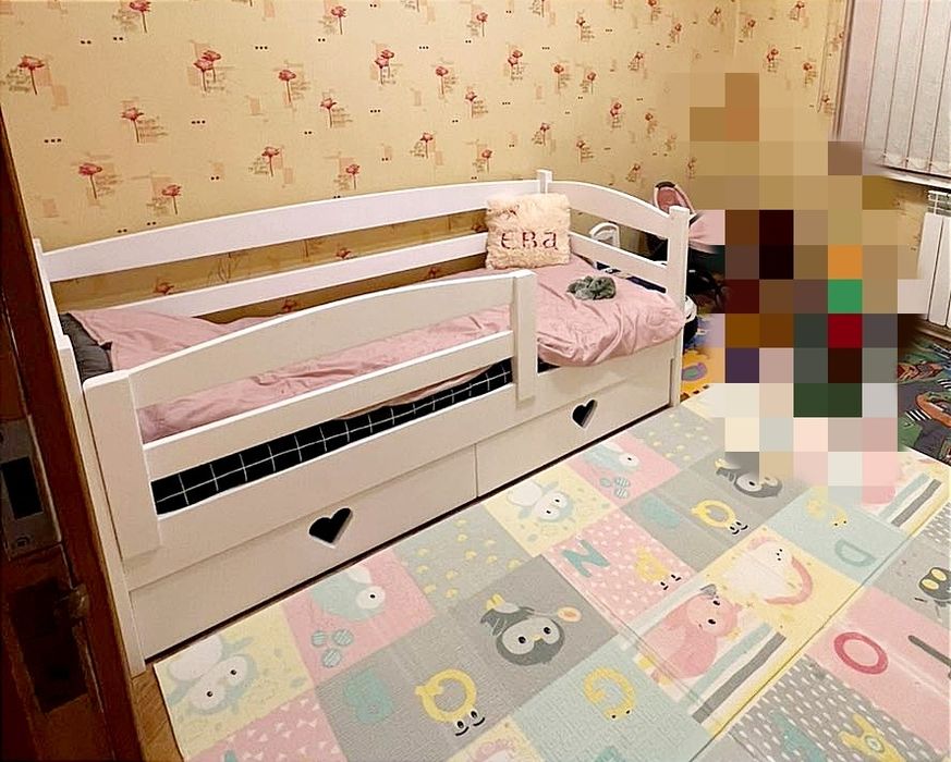 В наличии 10.03.2026 Детская кроватка с ольхи 160х80. Подростковая