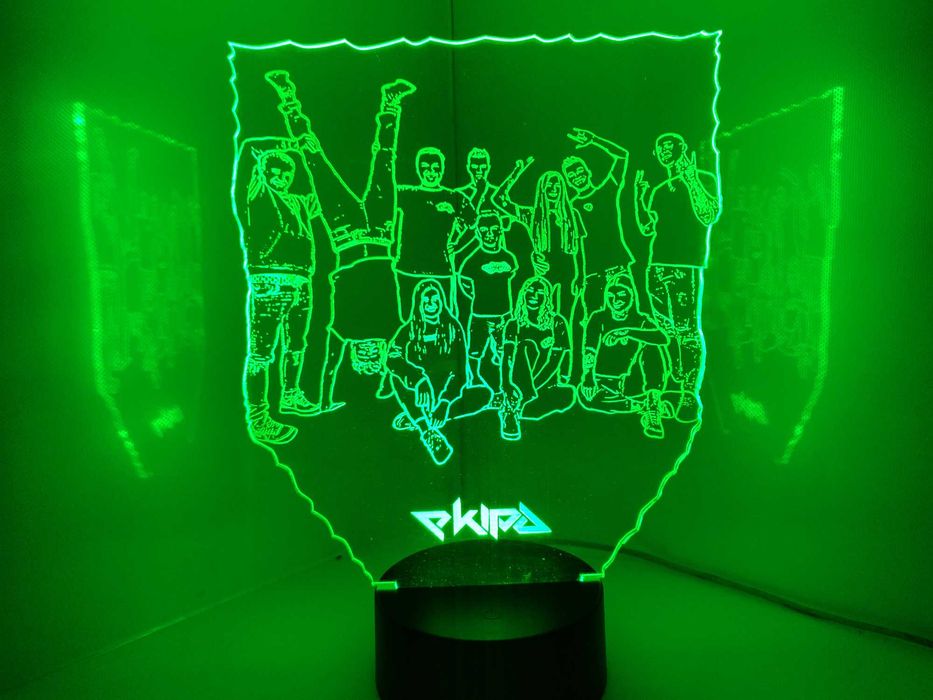 EKIPA Bohaterowie lampka LED na pilota Prezent dla dziecka z dedykacją