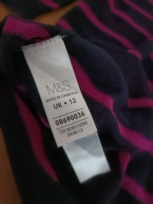 Sweter w paski, 40, M&S