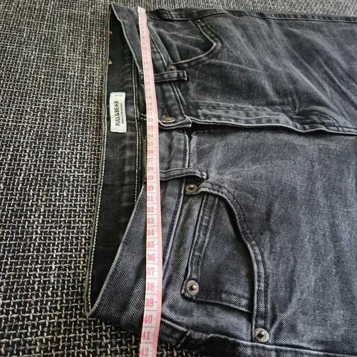 spodnie damskie czarne szare jeansy pull & bear 40 L