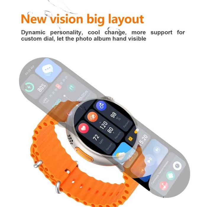 Smartwatch Z78 monitoring cukru, tętna, ciśnienia, O2, PL