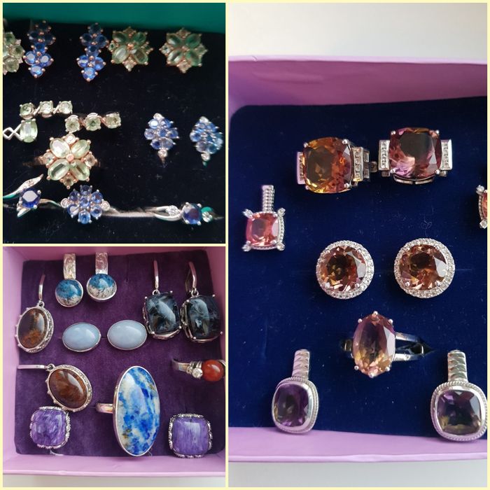 Цитрин флюорит аметрин танзанит  султанит  кианит