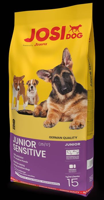 JosiDog Junior Sensitive 15kg by Josera