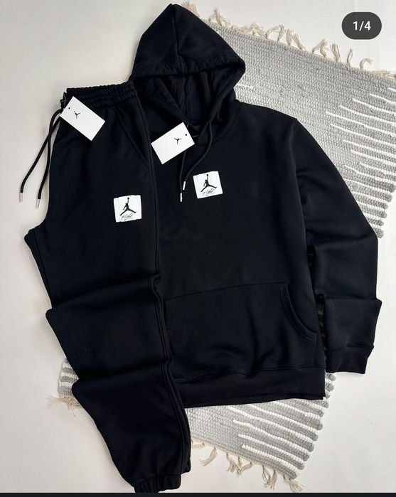 Мужской спортивный костюм трехнитка на флисе Jordan норма/батал/суперб