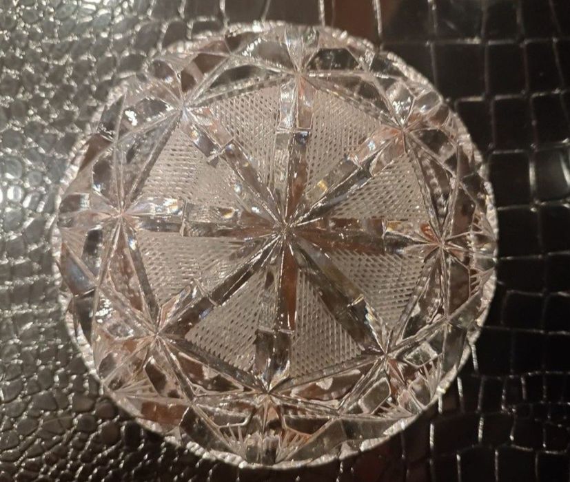 Подсвечник - пепельница хрустальная винтаж СССР