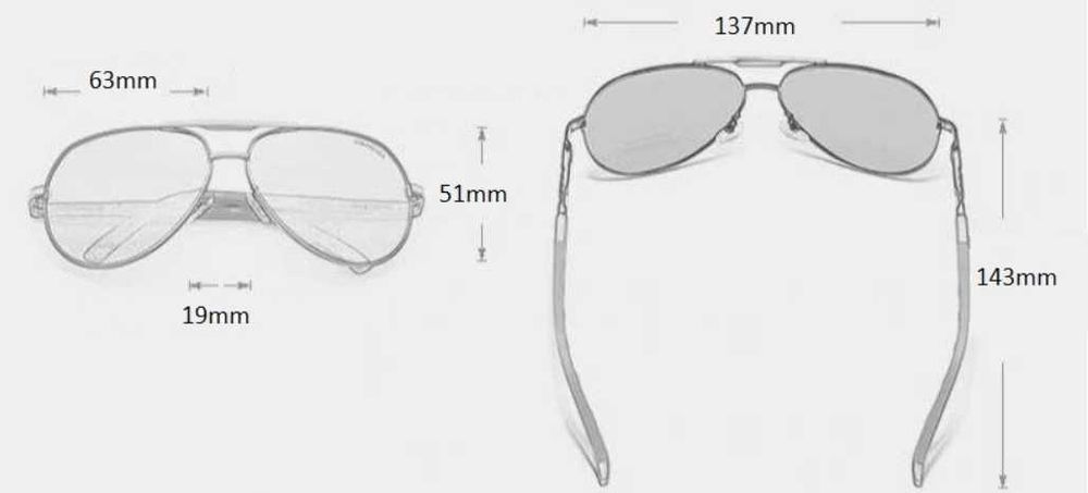 Okulary przeciwsłoneczne NOWE Pilotki Black UV400.