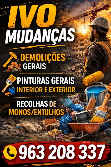 Mudanças/monos/demolições gerais