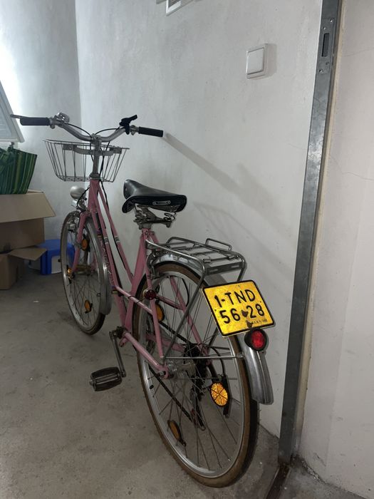 Bicileta pasteleira rosa da Jofeal