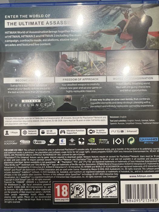 HITMAN gra  na PS5