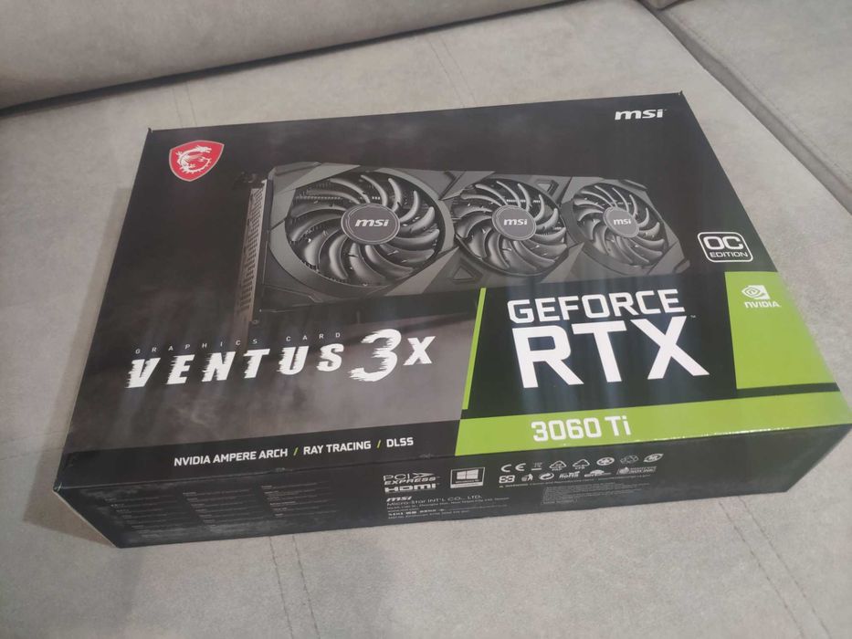 MSI NVIDIA RTX 3060 Ti 8GB OC - Pouco Uso (Sem Garantia)
