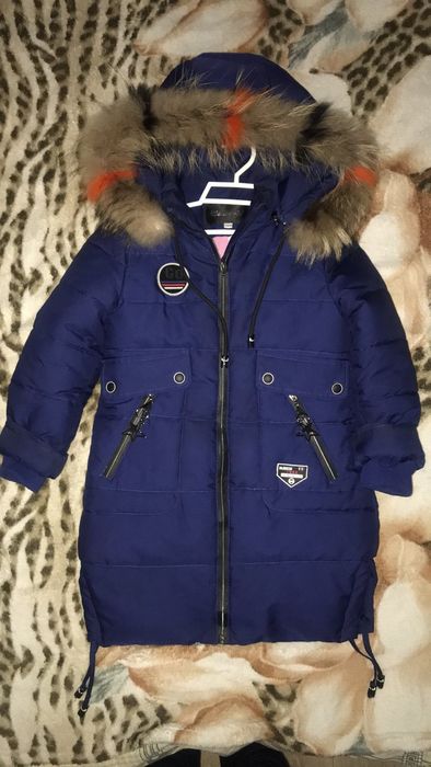 Куртка. Пуховик. Натуральный мех.