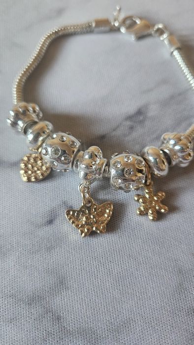 Anne Klein bransoletka damska a'la pandora charms. Nowa