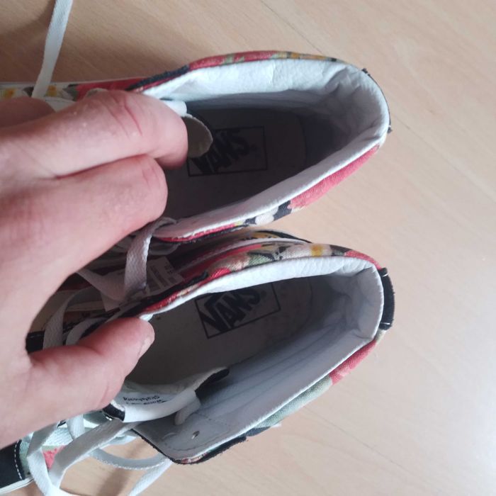 Vans trampki skate punk kwiaty r42 jak nowe