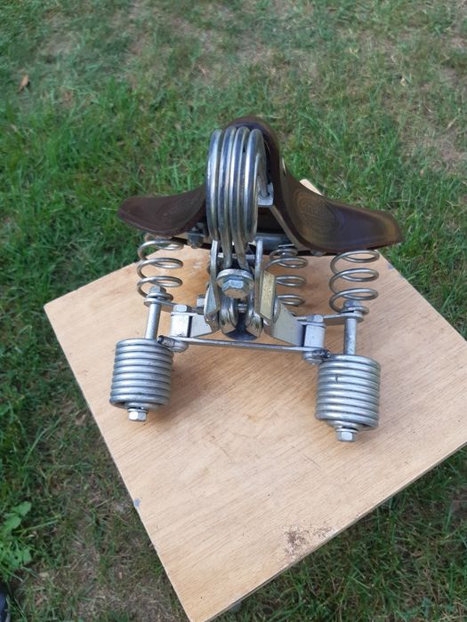 Siodełko rowerowe skórzane Lepper primus zadbane