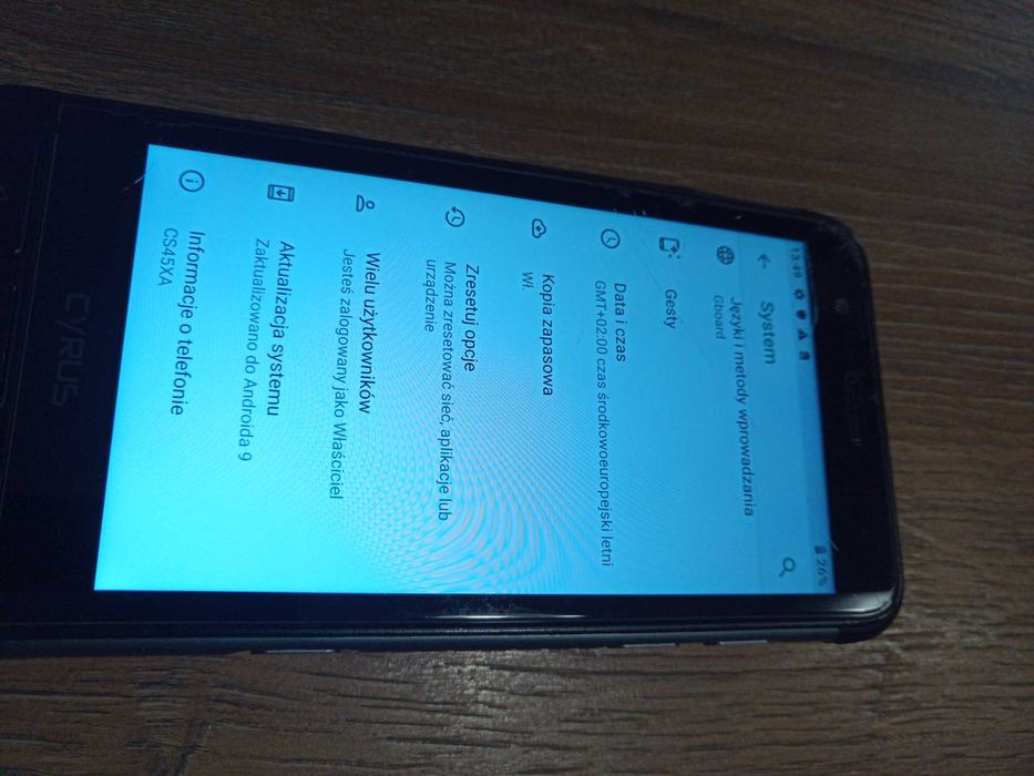 Smartfon wytrzymały Cyrus CS45XA