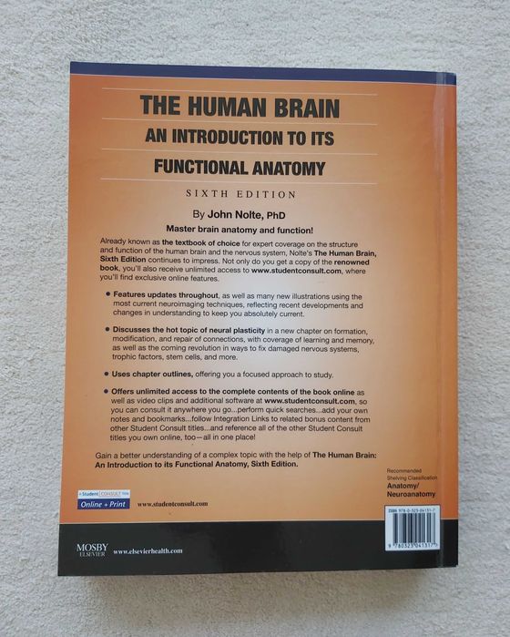 Livro de Neuroanatomia - The Human Brain - Funcional Anatomy -  Nolte
