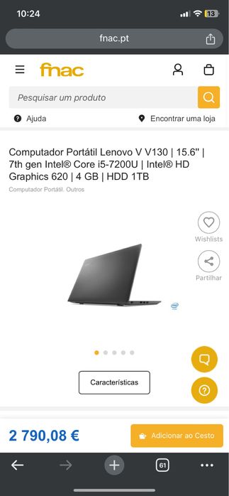 Portatil lenovo i5