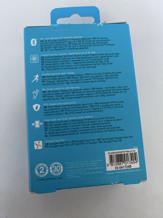 Jlab Go Air Sport Grafitowy sluchawki bezprzewodowe