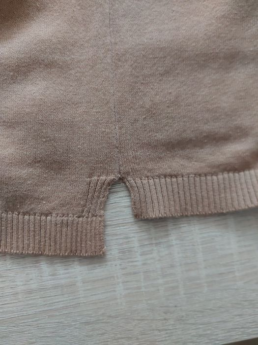 Cienki sweterek bawełna kol camel