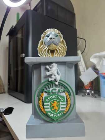 Leão Sporting Personalizado - Peça Decorativa