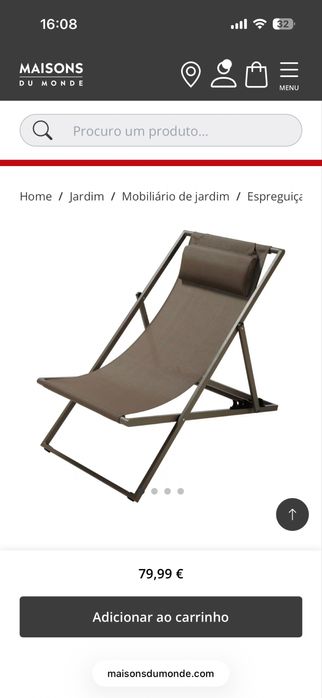 2 Esperguiçadeiras dobráveis