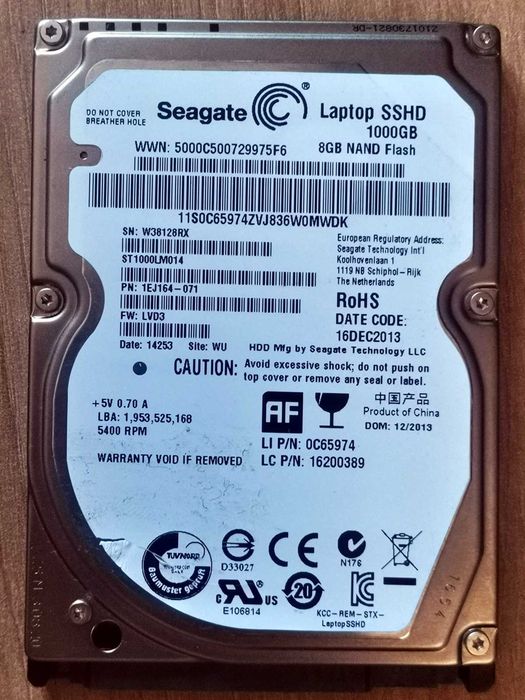 HDD 1TB SeaGaTe