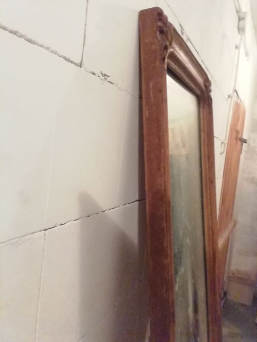 Stare lustro w pięknej ramie  PRL