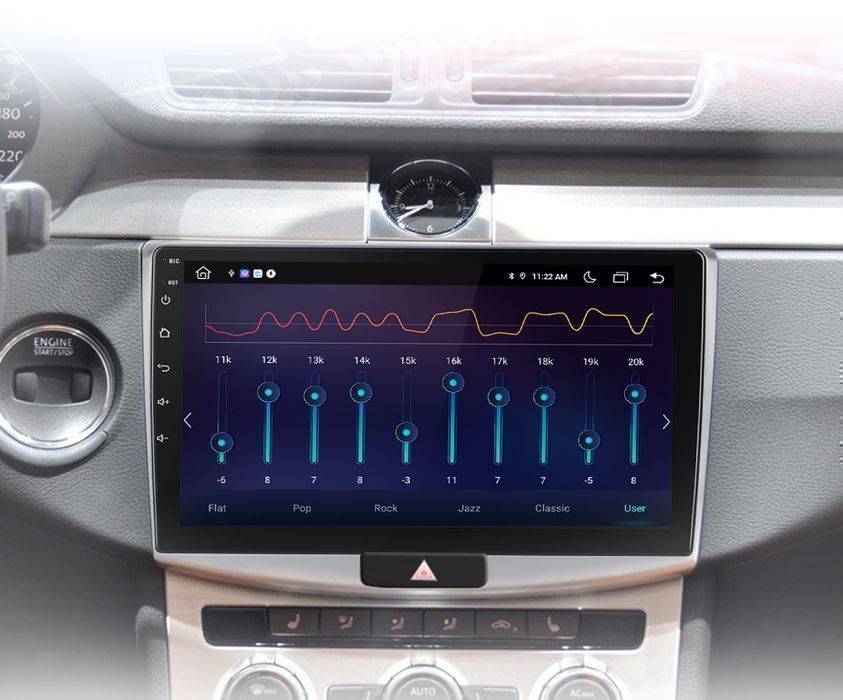 VW Passat B6 B7 CC 2005–2015 – Radio Android 15 10.1" CarPlay Android Auto 2GB/32GB GPS Nawigacja Stacja Multimedialna WiFi Bluetooth DSP PL