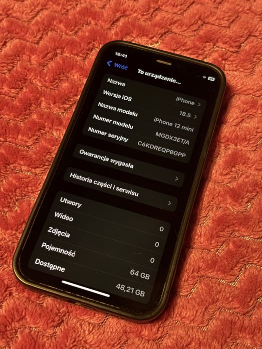 Iphone 12 mini niebieski obłędny
