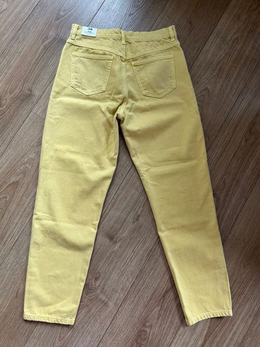 Джинси жіночі mango жовті mom-fit, 38 розмір.