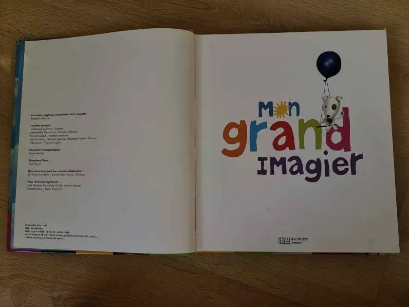 Livre français "Mon grand Imagier" | Livro françês