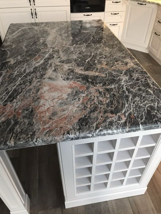 Столешница на кухню из мрамора, гранити, кварца, столешница на заказ