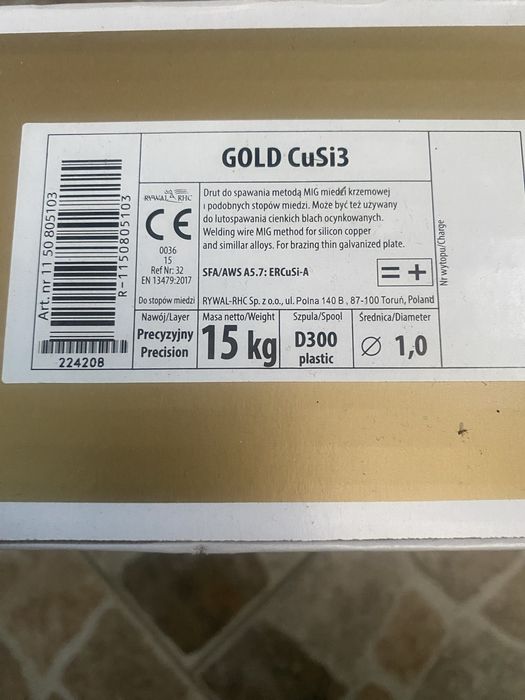Lutospawanie  CuSi3. GOLD