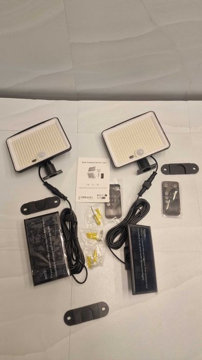 Zestaw 2 lamp solarnych lotmos do ogrodu – nowe