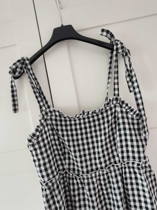 Shein sukienka maxi krata 40 42