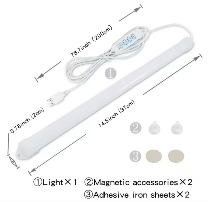 Usb лампа працює від power bank