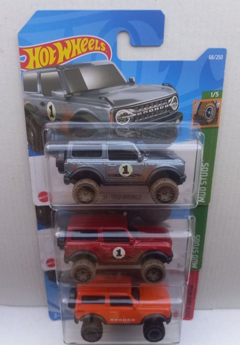 Hot wheels conj 3 - 21 ford bronco
