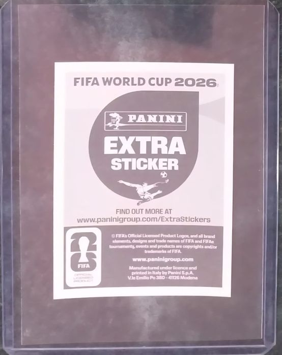 Panini Extra Stickers GOLD