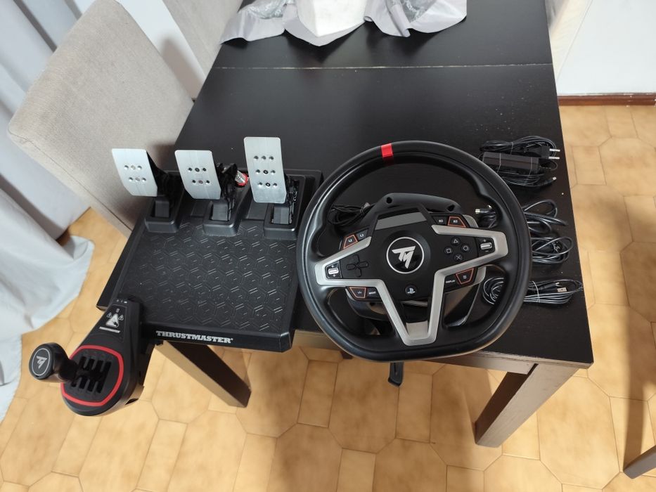 Trustmaster t248 volante pedais + shifter